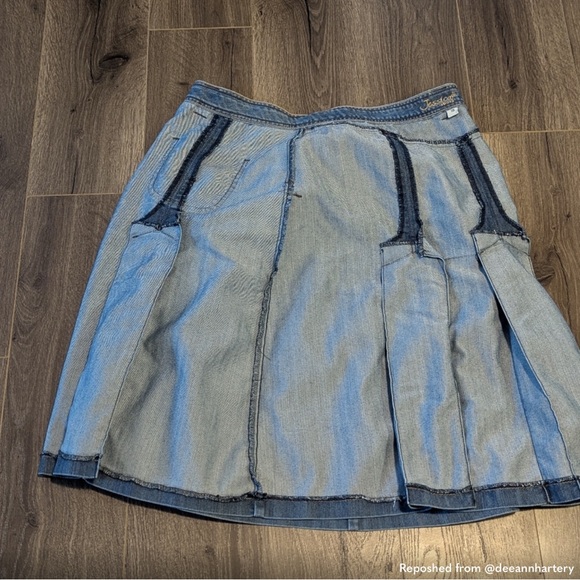 Jessica Blue Denim A-Line Skirt - Picture 8 of 8